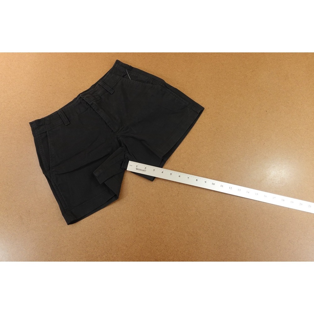 Gap Womens 4 Black Slash Pockets Classic 4" Inseam Downtown Khaki Shorts NWT - Picture 9 of 11